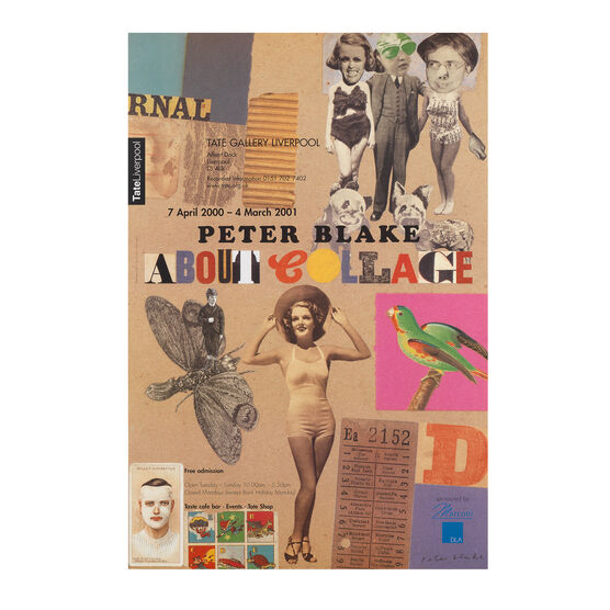 Peter Blake: About Collage, 2000-2001 original exhibition poster